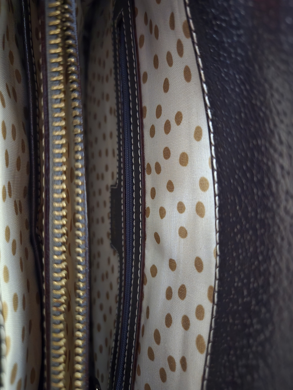 kate spade Metallic Brown Pebbled Leather Tote - Picture 4 of 4
